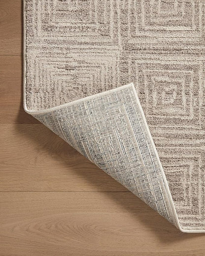 Loloi Darby Collection DAR-05 Beige/Grey 2'-7" x 12'-0" Runner Rug