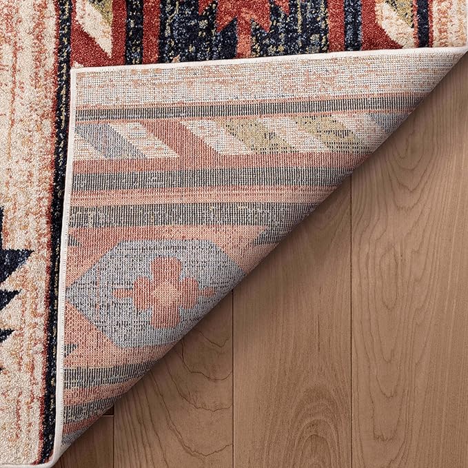 Well Woven Tulsa Lea Cream Southwestern Tribal Bohemian 6'7" x 9'3" Area Rug