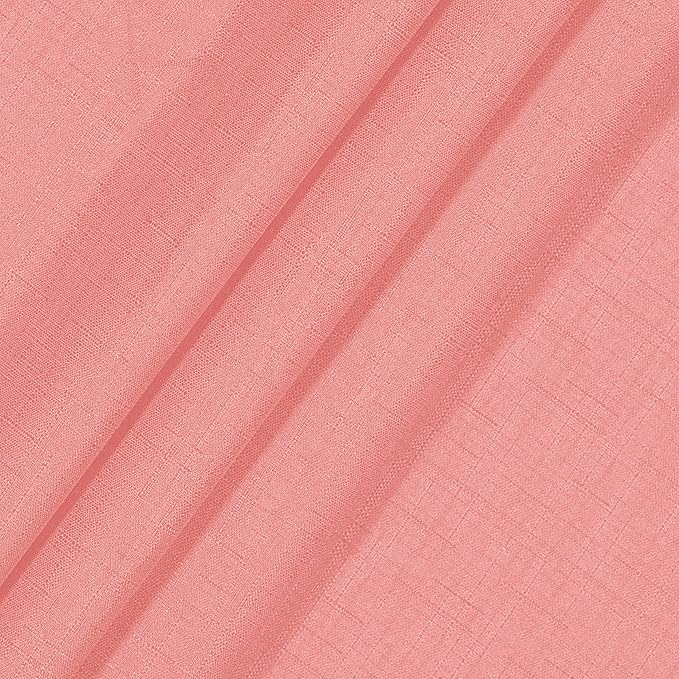 ECLIPSE Kendall Modern Blackout Thermal Rod Pocket Window Curtain for Bedroom or Living Room (1 Panel), 42" x 63", Coral