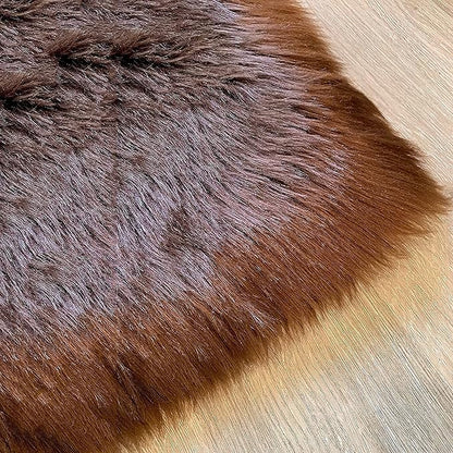 LAMBZY High Pile Super Soft Faux Sheepskin Rug (10'x13', Brown)