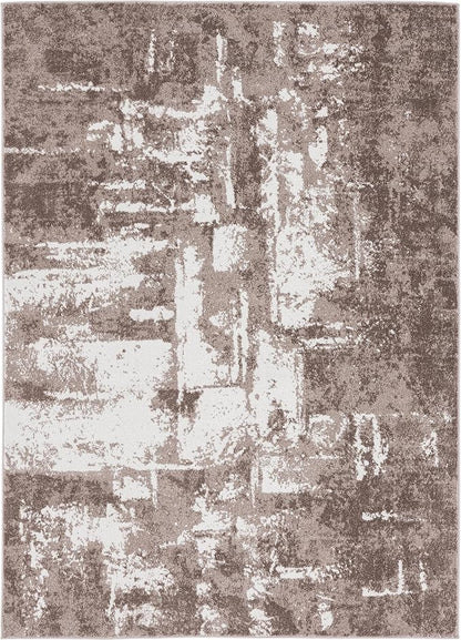 LUXE WEAVERS Abstract Modern Area Rug, Beige 5x7