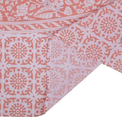 raajsee Rose Gold Ombre Tapestry Wall Hanging Mandala-Bohemian Room Decor-Indian Cotton Throw Hippie Tapestries -Boho Bedding Queen Bedspread 82x92 Inches