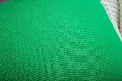 TangDepot Handmade Decorative Solid 100% Cotton Canvas Throw Pillow Covers/Pillow Shams, (12"x18", Bright Green)