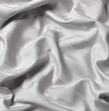 Queen Pillowcases by Pure Bamboo, Genuine 100% Organic Viscose Derived from Bamboo, Luxuriously Soft & Cooling, Double Stitching, Envelope Closure (2 Queen Pillowcases, Jacquard White)