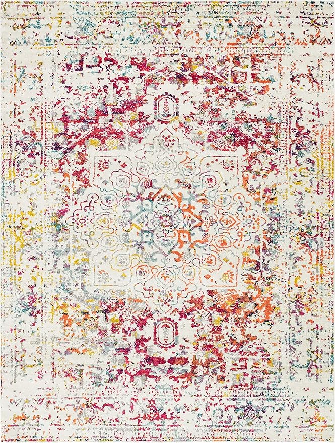 Rugs.com Arlington Collection Rug – 9' x 12' Multi Medium-Pile Rug Perfect for Living Rooms, Large Dining Rooms, Open Floorplans