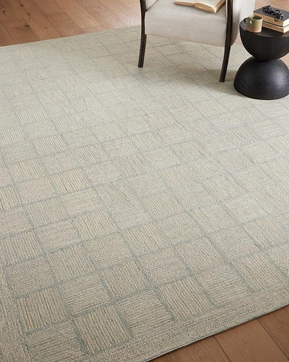 Loloi Chris Loves Julia Francis Collection FRA-03 Silver/Sky 3'-6" x 5'-6" Accent Rug