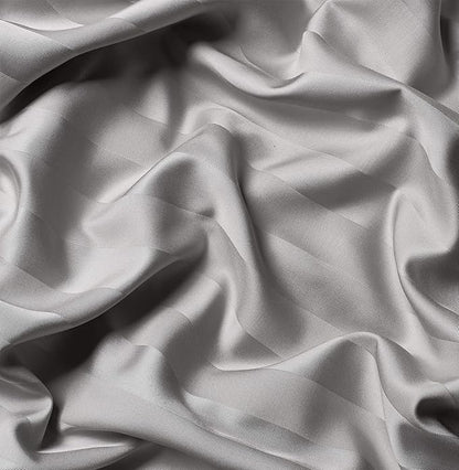 King Pillowcases by Pure Bamboo, Genuine 100% Organic Viscose Derived from Bamboo, Luxuriously Soft & Cooling, Double Stitching, Envelope Closure (2 King Pillowcases, Jacquard Silver)