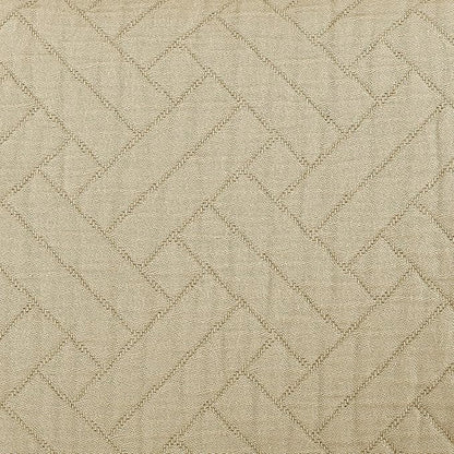 Threadmill Cotton King Pillow Shams Set of 2 | Luxury All-Season 100% Cotton Pillow Covers | Criss Cross Lightweight, Soft, Cozy Decorative Bed Pillow Shams | Beige