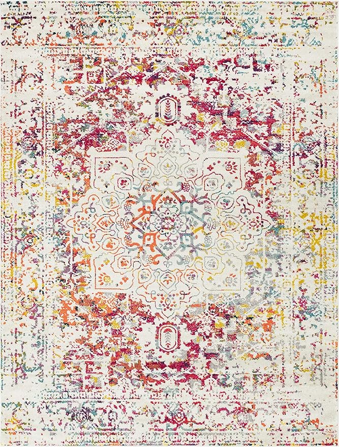 Rugs.com Arlington Collection Rug – 10' x 13' Multi Medium-Pile Rug Perfect for Living Rooms, Large Dining Rooms, Open Floorplans