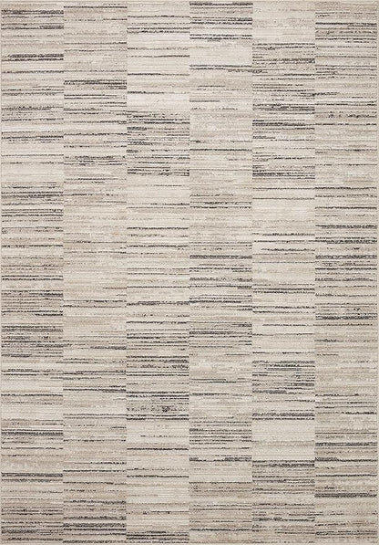 Loloi Darby Collection DAR-01 Charcoal/Sand 4'-0" x 6'-0" Accent Rug