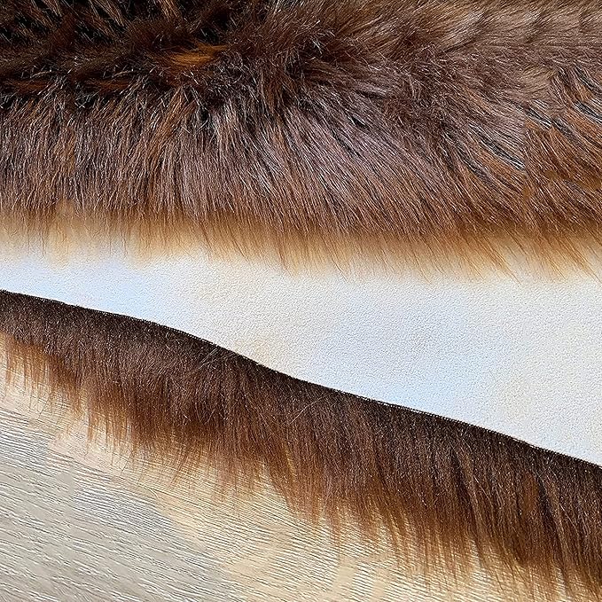 LAMBZY High Pile Super Soft Faux Sheepskin Rug (10'x13', Brown)