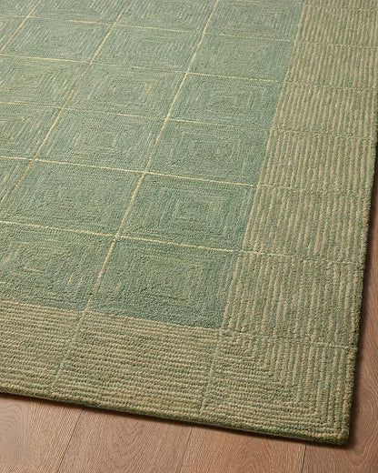 Loloi Chris Loves Julia Francis Collection FRA-02 Green/Natural 2'-6" x 9'-9" Runner Rug
