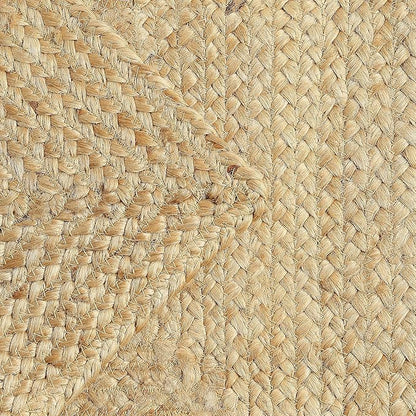 REDEARTH · Rectangular Area Rug - 2'x3' Braided Natural Jute with Non-Skid Backing - Handwoven Boho Rug for Bedroom, Kitchen, Living Room - Farmhouse Aesthetic Home Decor - Durable Handmade Rug