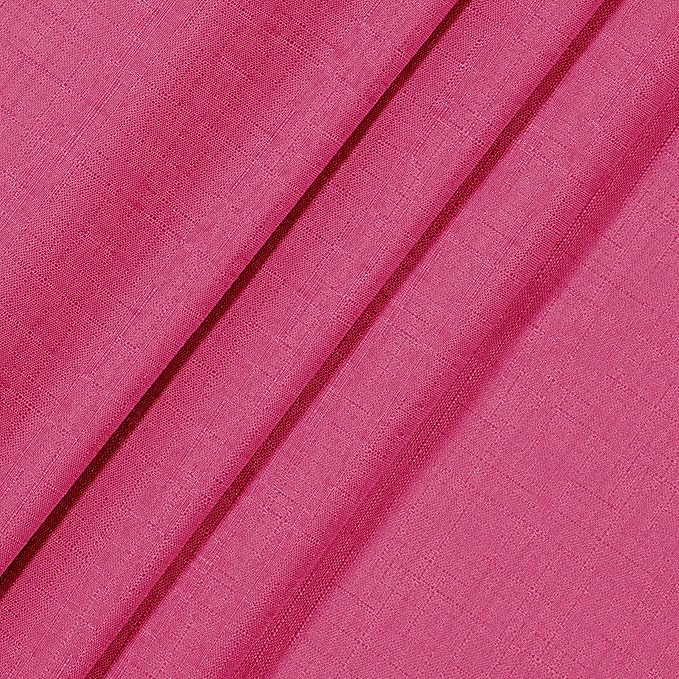 ECLIPSE Kendall Modern Blackout Thermal Rod Pocket Window Curtain for Bedroom or Living Room (1 Panel), 42" x 95", Raspberry