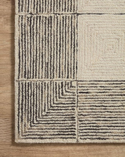Loloi Chris Loves Julia Francis Collection FRA-02 Cream/Black 2'-6" x 7'-6" Runner Rug
