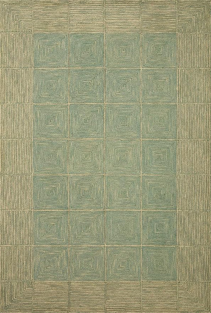 Loloi Chris Loves Julia Francis Collection FRA-02 Green/Natural 11'-6" x 15' Area Rug