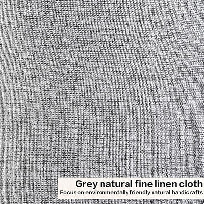 Gray Drum Lamp Shades Medium 13" Top x 13" Bottom x 10" High (Spider) Traditional Lampshades for Table Lamp & Bedside Lamp - Assembly Required - Modern Lamp Shade By GO&SO