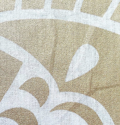 raajsee Gold Mandala Tapestry Bedroom Aesthetic - Indie Wall Tapestries Hippie Room Decor - Boho White Trippy Wall Hanging - Golden Mandalas Wall Art 52x82 inches