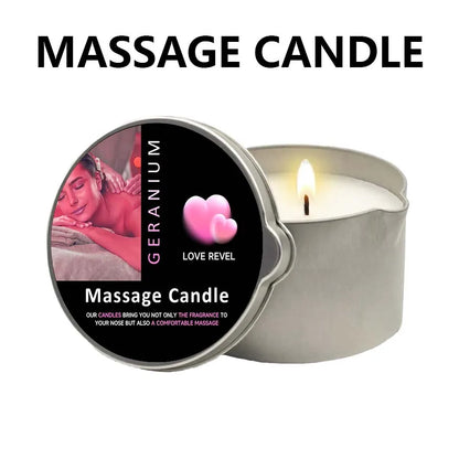 Massage Candle -Essential Oil- Six different scents , 1oz/2oz Melts into Warm Massage Oil - Sensual Massage Candle, Pour Spout