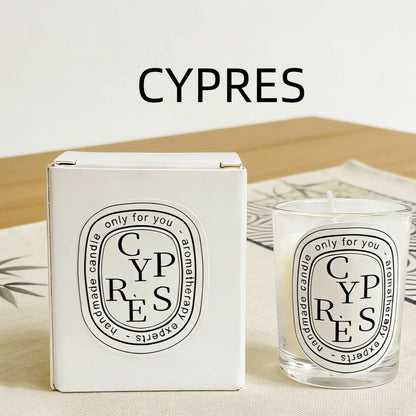 New Fragrance Scented Candle Romantic Gift Transparent Jar Aromatic Candles Light for Wedding Guest