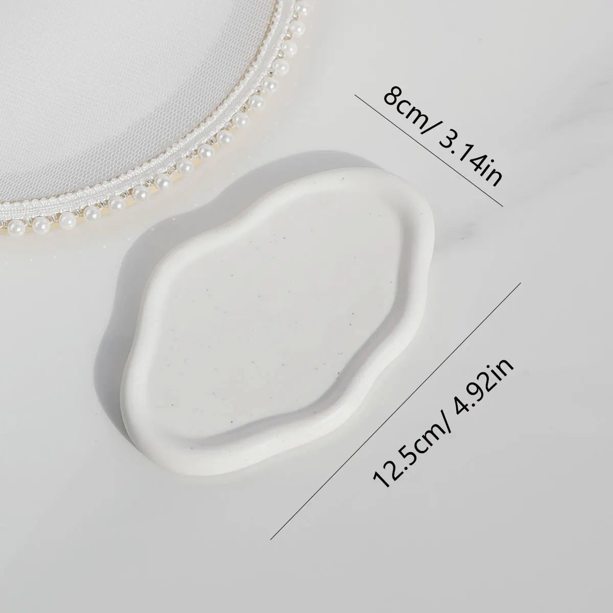 Ceramic Jewelry Dish for Women, Jewelry Tray Trinket Dish, Cloud Tray , Watch Keys Tray Ring Dish Holder for Christmas Gift