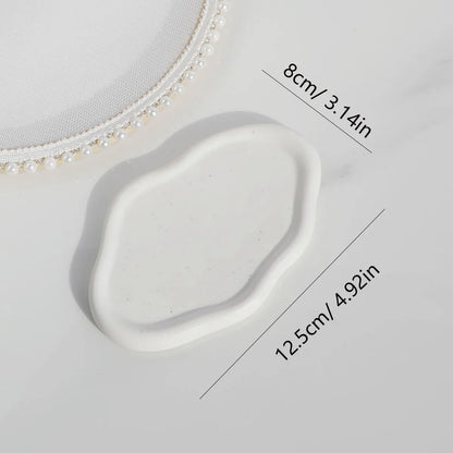 Ceramic Jewelry Dish for Women, Jewelry Tray Trinket Dish, Cloud Tray , Watch Keys Tray Ring Dish Holder for Christmas Gift