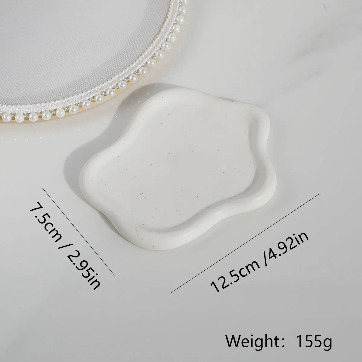 Ceramic Jewelry Dish for Women, Jewelry Tray Trinket Dish, Cloud Tray , Watch Keys Tray Ring Dish Holder for Christmas Gift