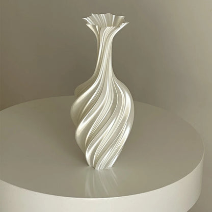 1PC Abstraction Plastic Vase For Home Living Room Office Flower Arrangement Decoration Crafts Wedding Table Centerpiece Vase