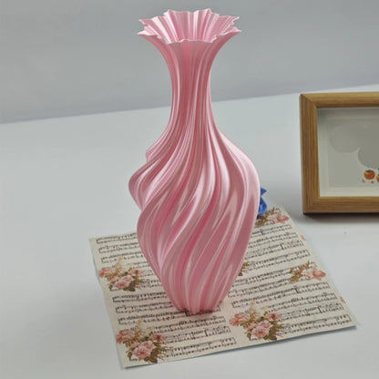 1PC Abstraction Plastic Vase For Home Living Room Office Flower Arrangement Decoration Crafts Wedding Table Centerpiece Vase