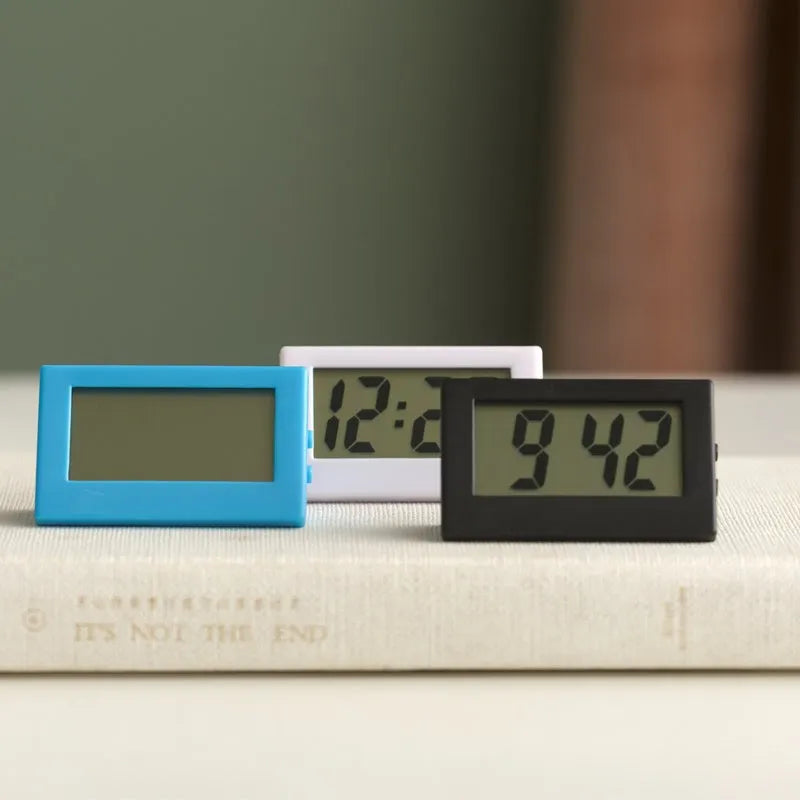 Mini Clock Simple Electronic Clock Bedside Clock Car Clock Student Clock Portable Desk Clock Digital Clock with Date