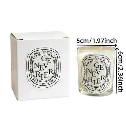 New Fragrance Scented Candle Romantic Gift Transparent Jar Aromatic Candles Light for Wedding Guest