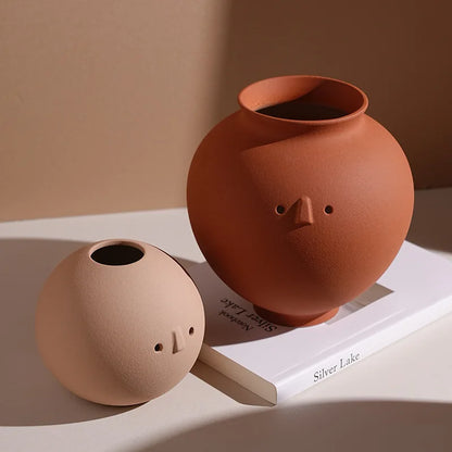 Abstract Vases Ceramics Decoration Flower Vase Aesthetic Art Vases Living Room Elegant Flowers Bottle Cute Minimalist Decor