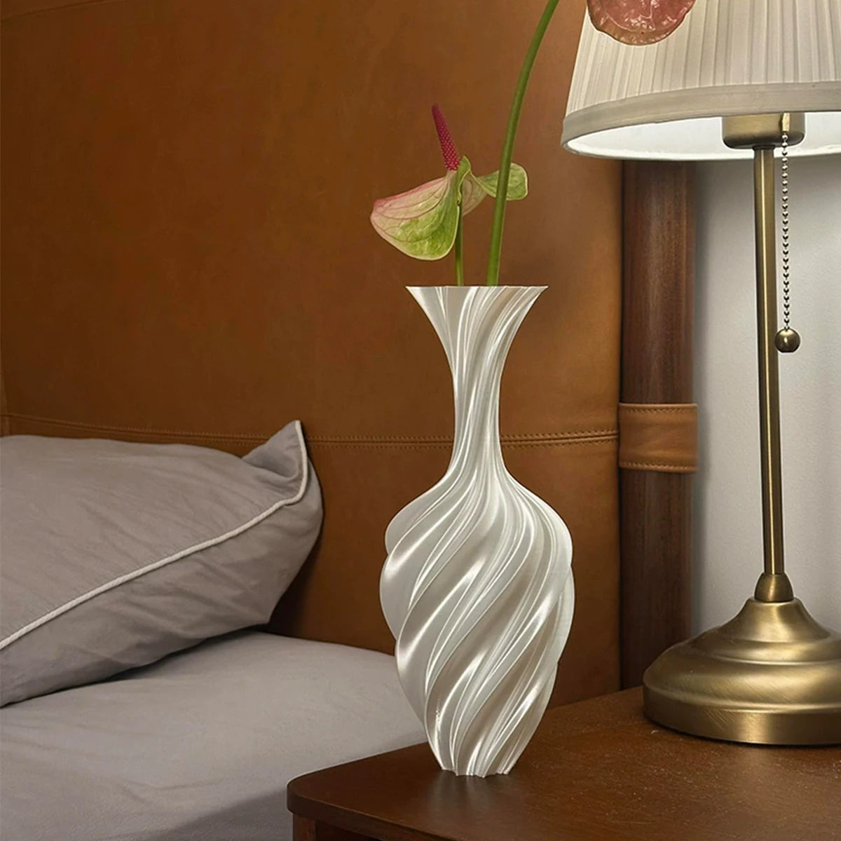 1PC Abstraction Plastic Vase For Home Living Room Office Flower Arrangement Decoration Crafts Wedding Table Centerpiece Vase